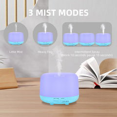 7-color LED light mode on CHOUWEEK diffuser