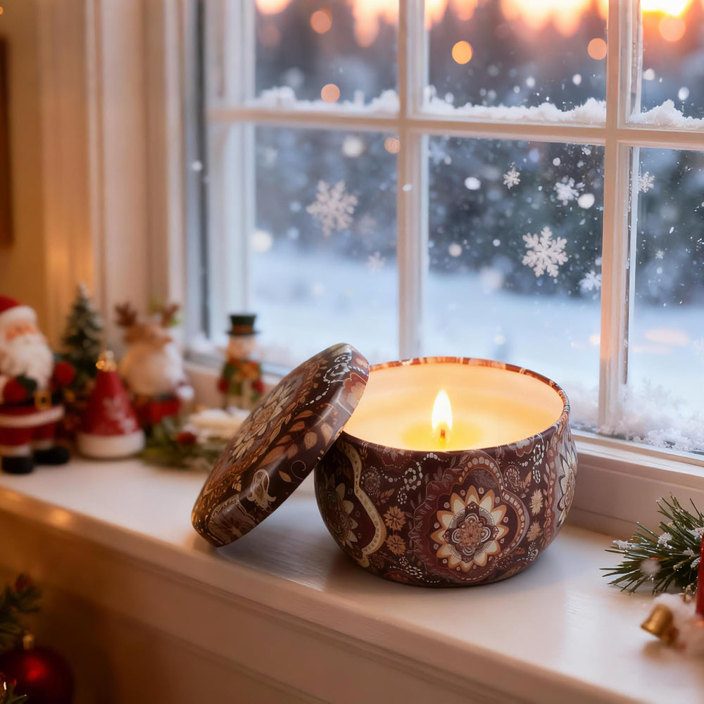All twelve candles displayed in the gift box for gifting