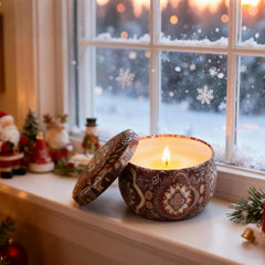 All twelve candles displayed in the gift box for gifting