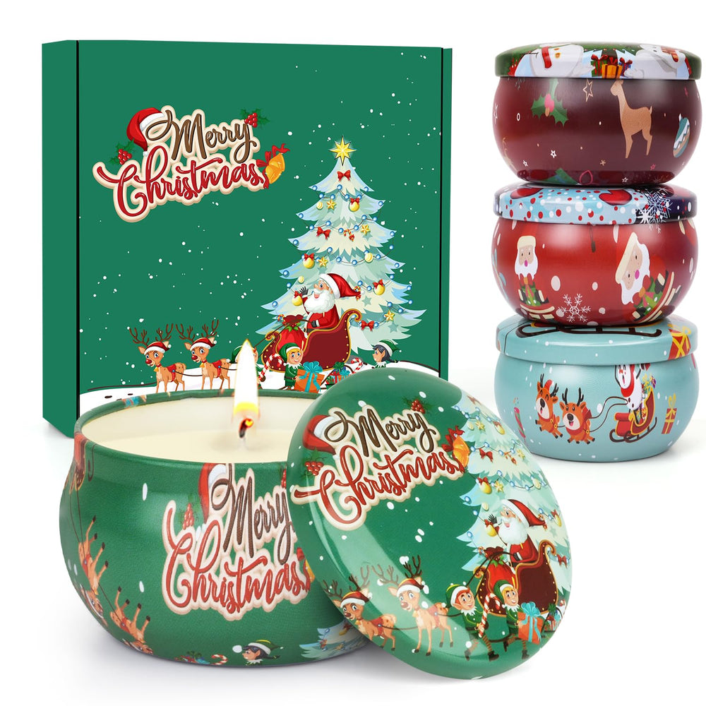Stocking stuffer idea: four scented candles gift set