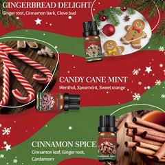 Candy Cane Mint diffuser oil bottle for Christmas scent