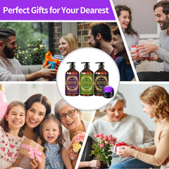 Christmas gift idea featuring massage oil set