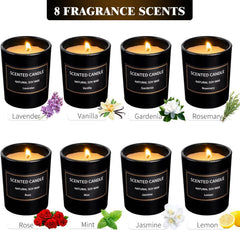 Assortment of Lavender, Vanilla, Gardenia, Rosemary, Rose, Mint, Jasmine, Lemon scents