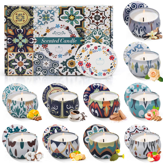 Assorted candle tins from Christmas Gift Set (10-pack)