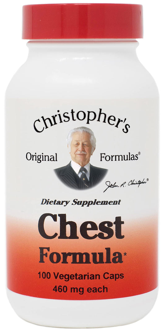 Christopher's Chest Formula bottle and label