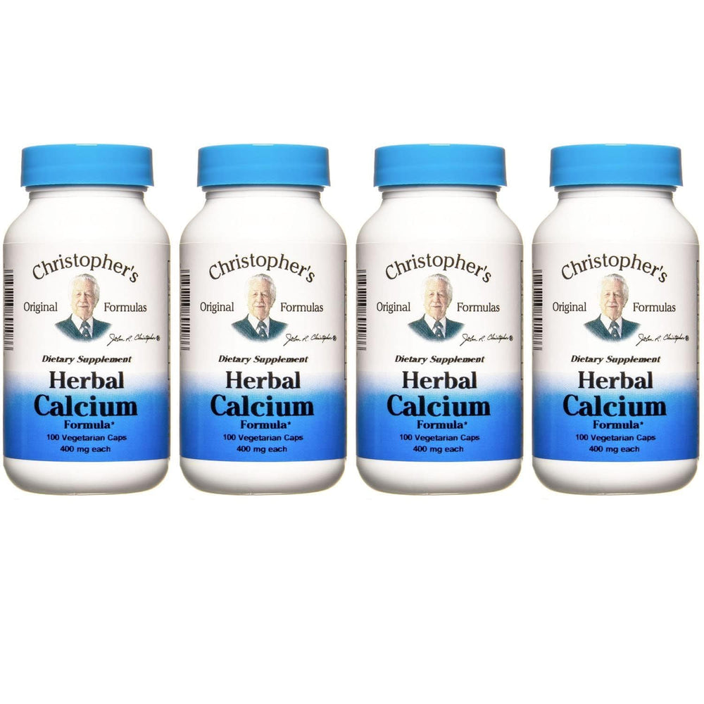 Front view of Christopher's Original Formulas Herbal Calcium bottle