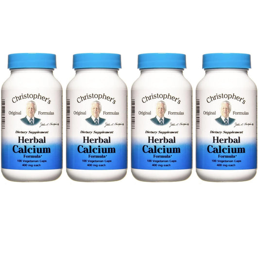 Front view of Christopher's Original Formulas Herbal Calcium bottle