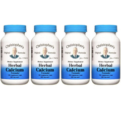 Front view of Christopher's Original Formulas Herbal Calcium bottle