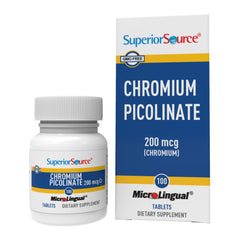 Product image: Superior Source Chromium Picolinate Instant Dissolve Tablet bottle front