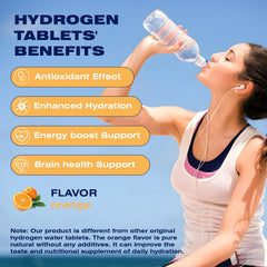 Graphic illustrating 8 PPM molecular hydrogen level