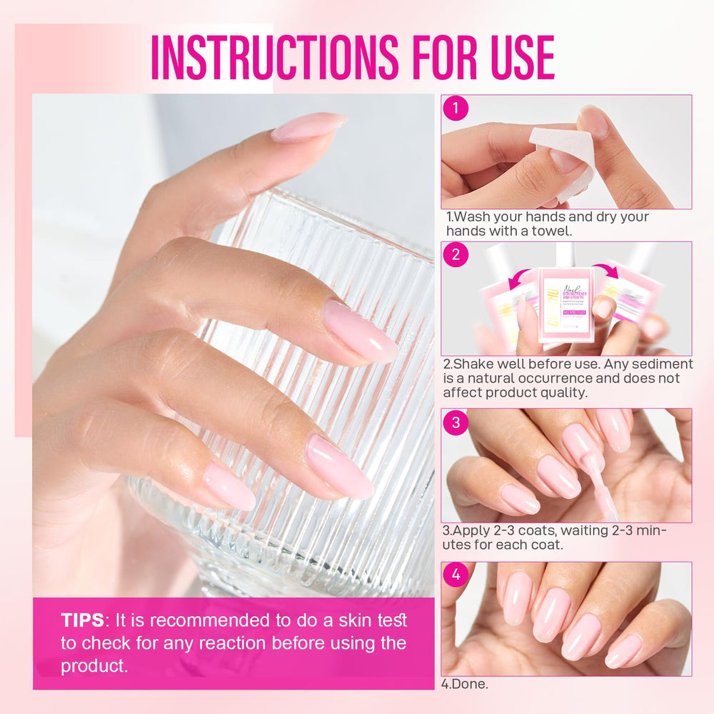 CHUCHU 15ml bottle held for portable nail care on the go