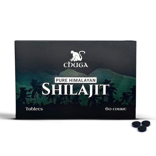 Chuga Shilajit tablets bottle and packaging
