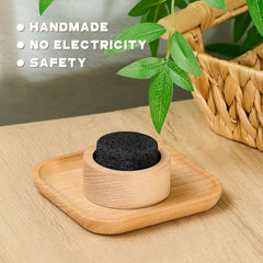 Lava rock diffusers used in a home office setup