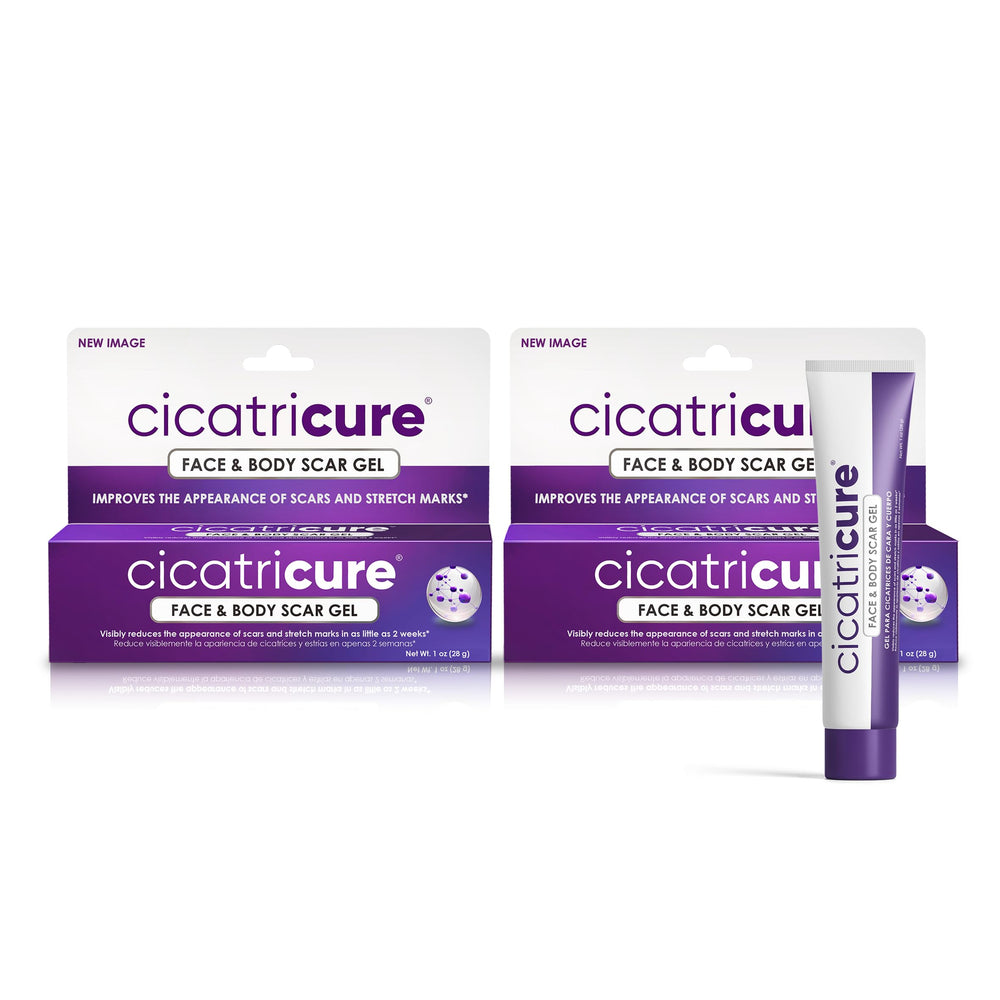 Cicatricure Advanced Scar Gel face-application shows smoother skin texture and scar improvement