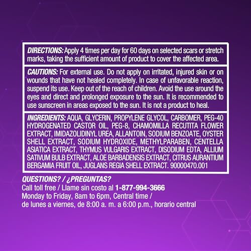 Cicatricure Advanced Scar Gel stretch marks color improvement on skin