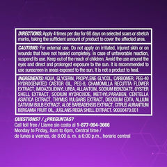Cicatricure Advanced Scar Gel stretch marks color improvement on skin