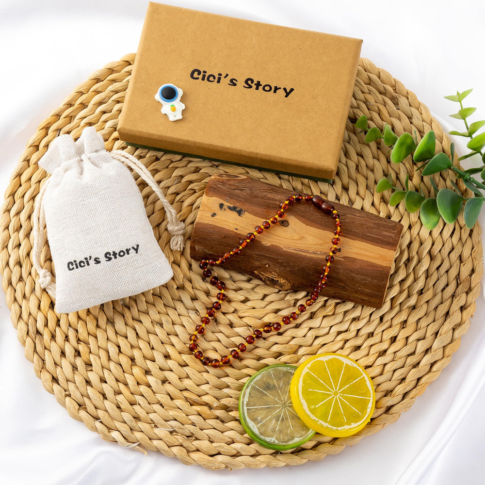 Gift box packaging for Cici's Story Baltic Amber Necklace
