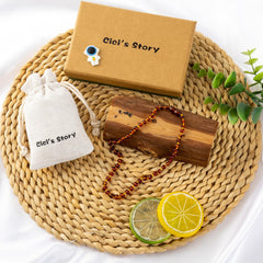 Gift box packaging for Cici's Story Baltic Amber Necklace