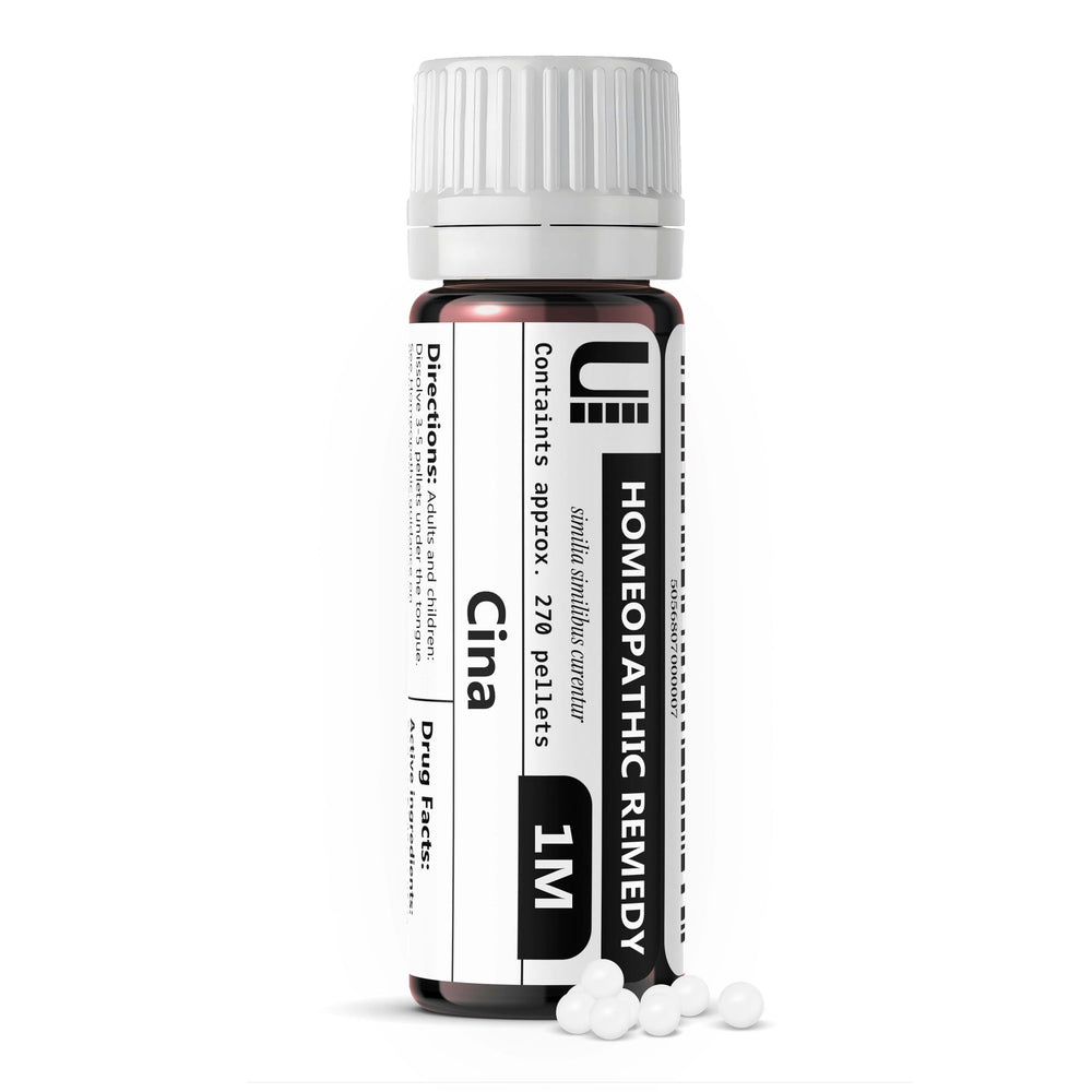 Cina 1M Homeopathic Remedy bottle - front view