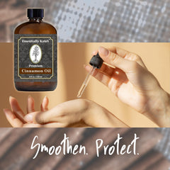 Cinnamon oil used with a diffuser for aromatherapy