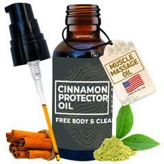 Cinnamon Protector Oil bottle - side view