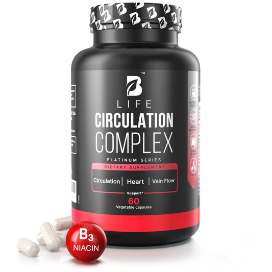 Circulation support supplement bottle with 60 capsules