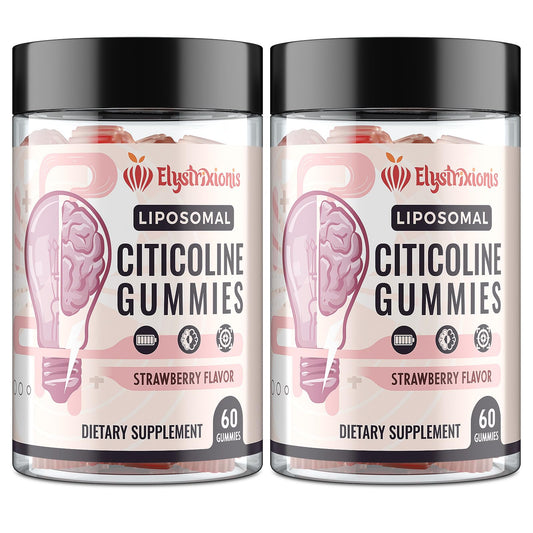 Label for Citicoline CDP Choline supplement bottle
