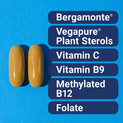 Ingredients: Bergamonte citrus extract and Vegapure plant sterols