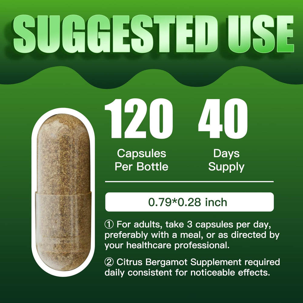 Gluten free, non-GMO, vegan Citrus Bergamot 1000mg capsules