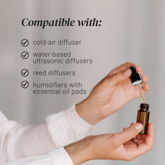 Amber, musk and spice accents in Citrus Burst diffuser oil