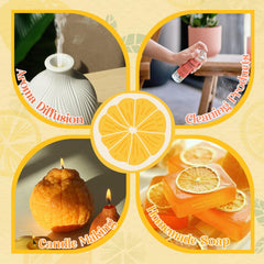 Tangerine essential oil bottle