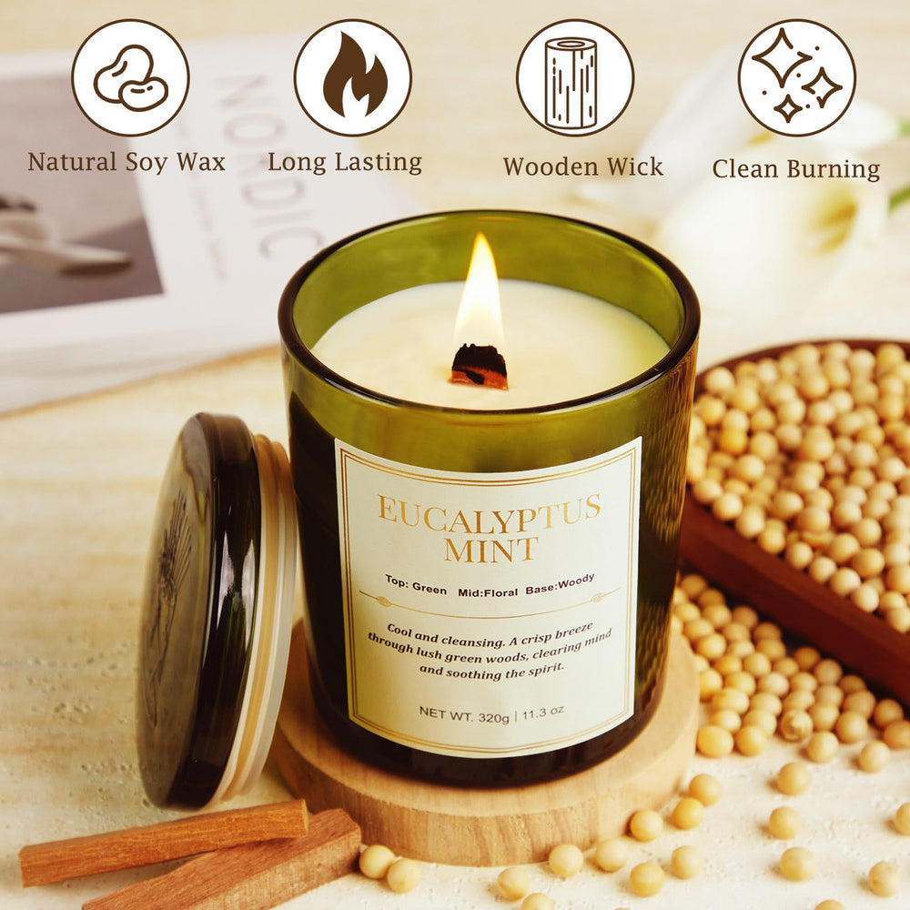 Gift-ready packaging of CJVIUS 2-pack candles