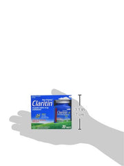 Claritin bottle close-up showing 10 mg loratadine per tablet for adults.