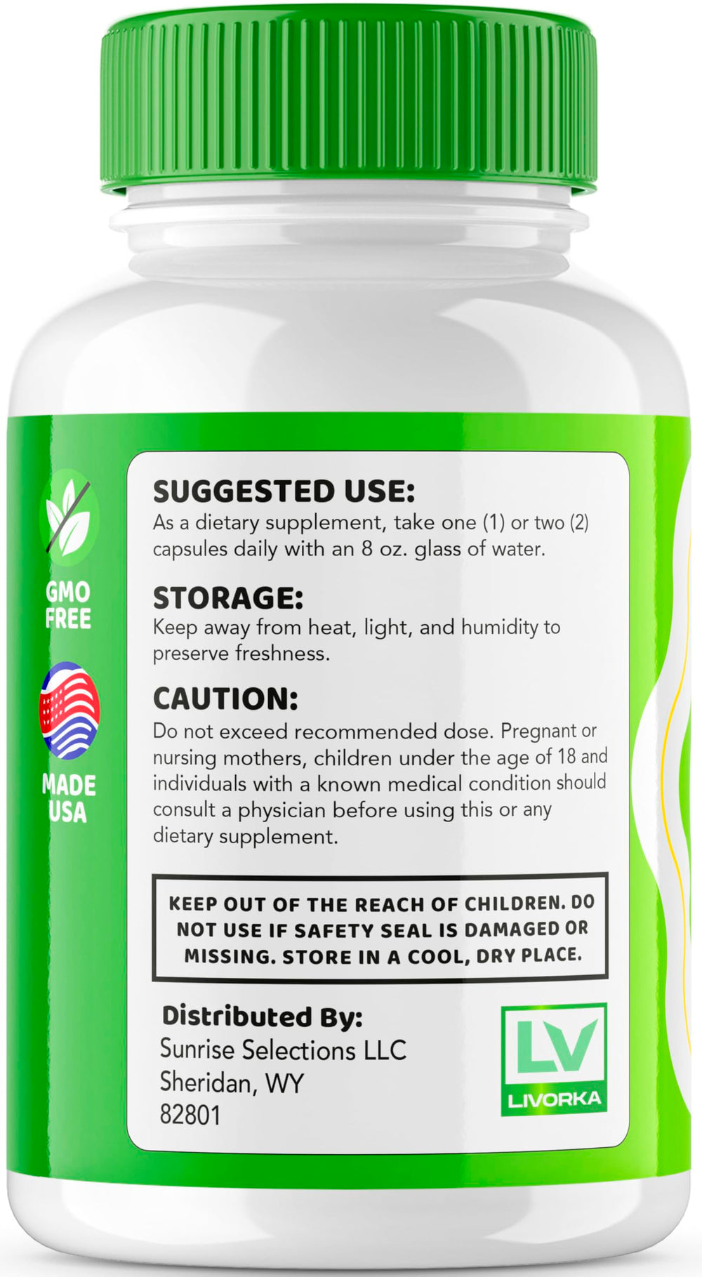 Claritox Pro bottle and capsules side view