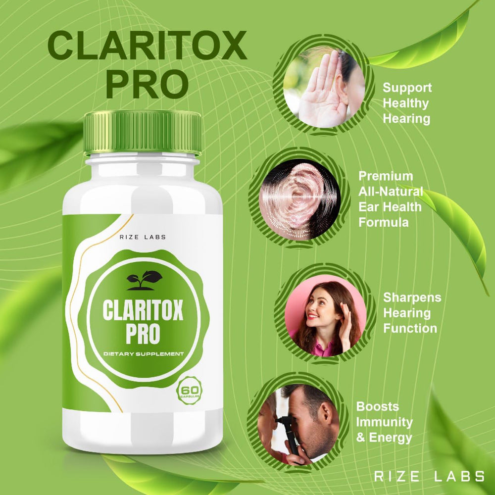 Claritox Pro capsules bottle close-up label