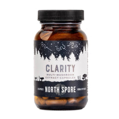 Front view of North Spore Clarity bottle