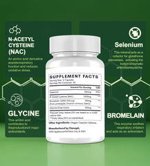 Close-up of NAC 1200mg capsules