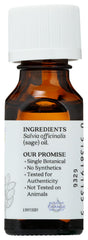 Ingredients/label of Clary Sage essential oil