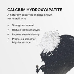 Close-up texture of ClayBrite toothpaste with charcoal