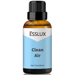 ESSLUX Clean Air Fragrance Oil bottle 30 ml label close-up