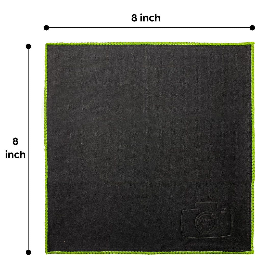 Microfiber cloth cleaning smartphone screen