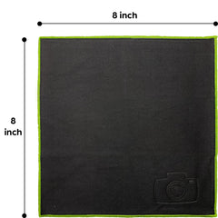 Microfiber cloth cleaning smartphone screen