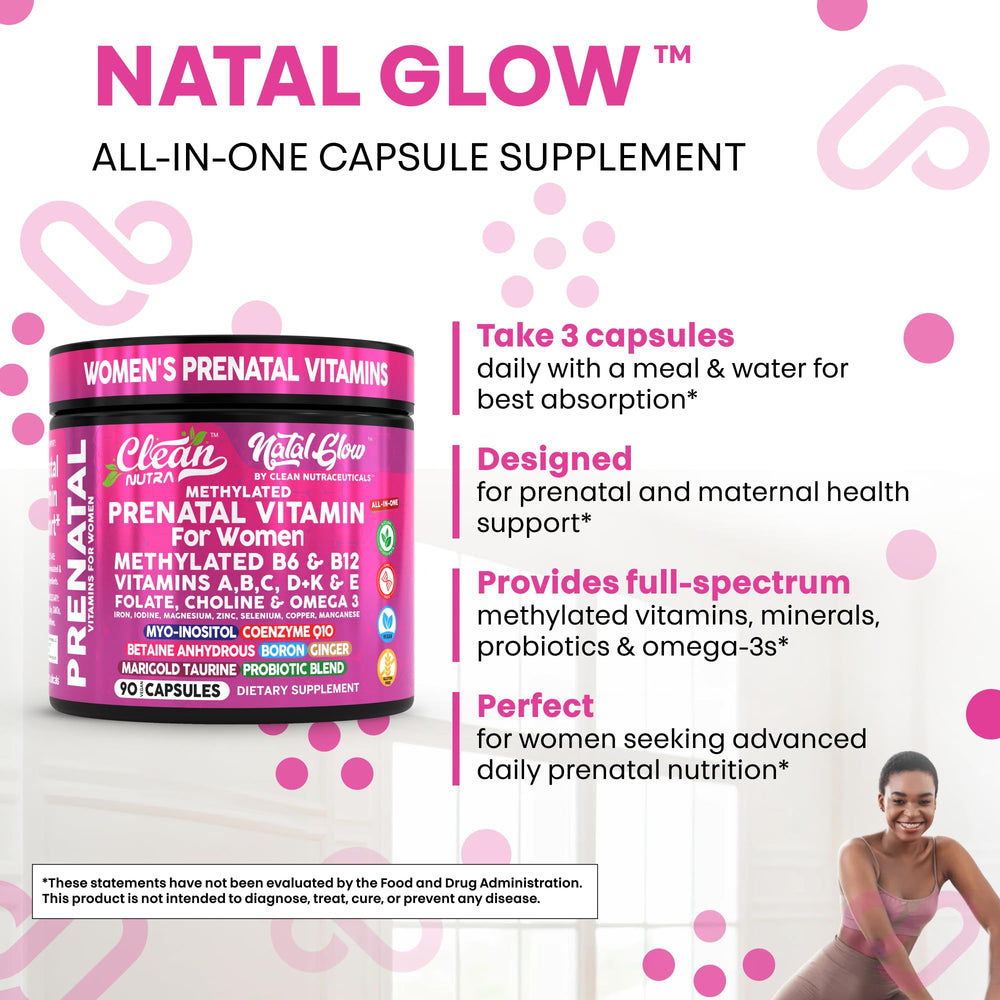 Choline and omega-3 included in Clean Nutra prenatal mix