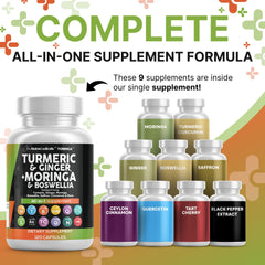 All-in-One Turmeric Curcumin with Black Pepper and Ginger