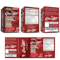 Clean Nutraceuticals sticks beside water cup showing optional hydration pairing