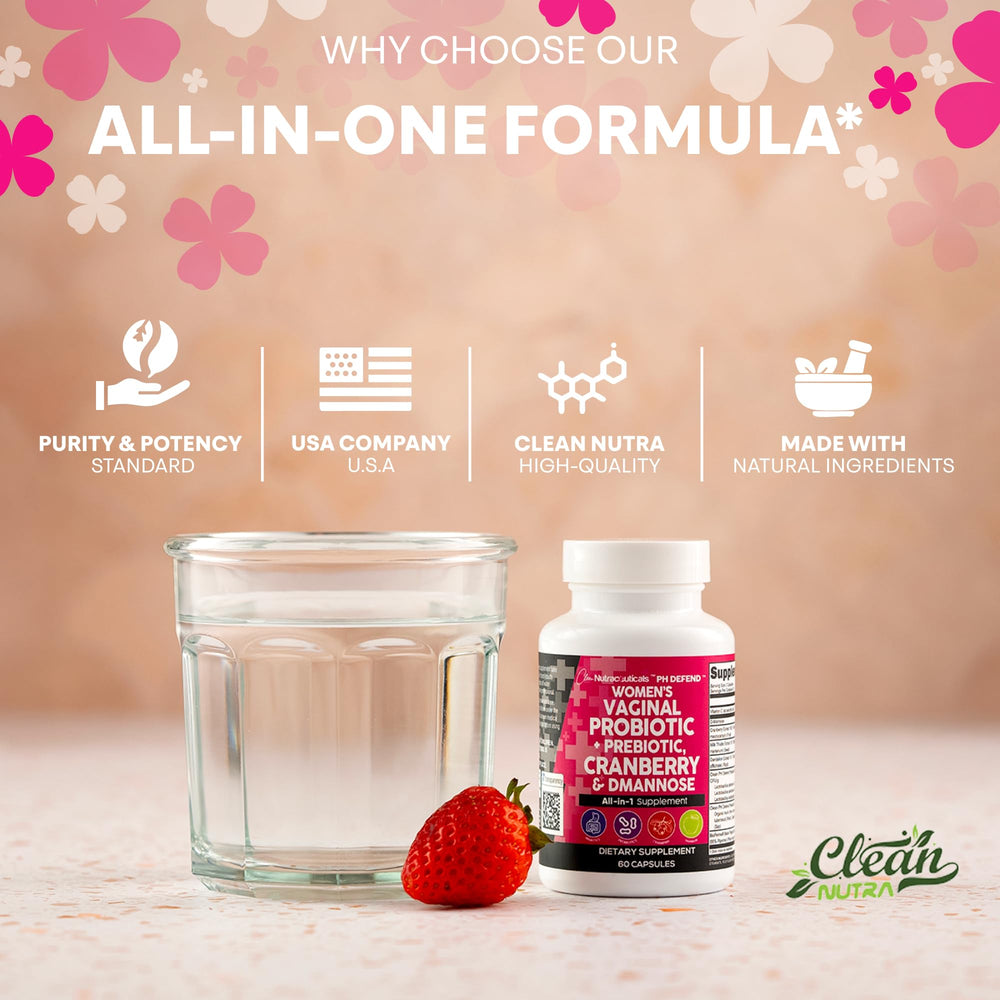 3-pack packaging of vaginal health supplements
