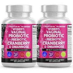 Two-pack Clean Nutraceuticals vaginal probiotics bottle packaging