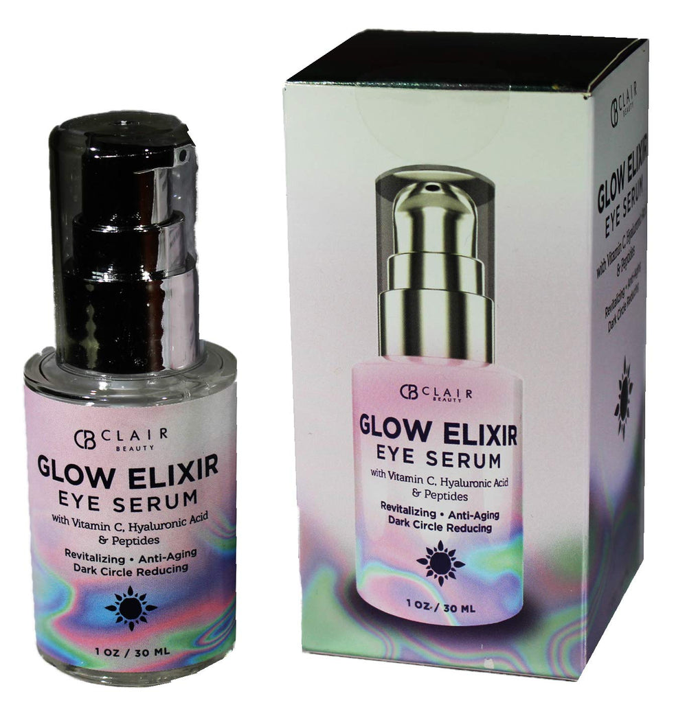 Clear Beauty routine scene with product on skin suggesting brighter, firmer under-eye look.
