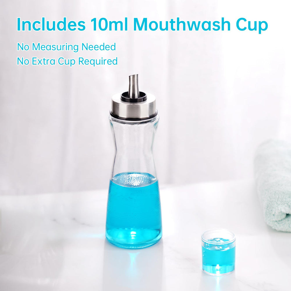 Transparent high-quality glass bottle