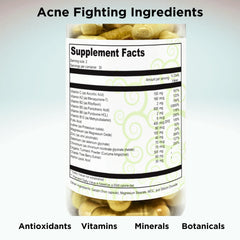 Graphic illustration of key ingredients including Pantothenic Acid B5, Zinc Picolinate and Vitex Chasteberry